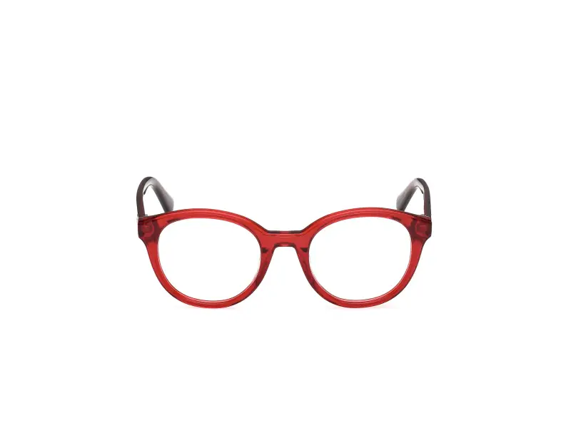 Unisex GU50263 068 Montature da vista Acetato Rosso Rotonda Normale miniatura 2