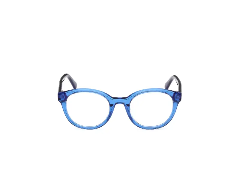 Unisex GU50263 092 Montature da vista Acetato Blu Rotonda Normale miniatura 2