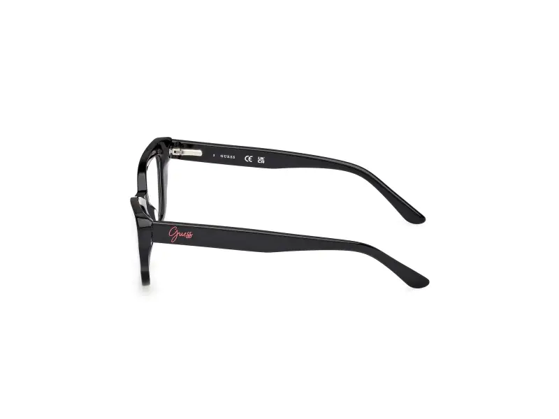 Unisex GU50264 001 Montature da vista Acetato Nero Squadrata Normale miniatura 3