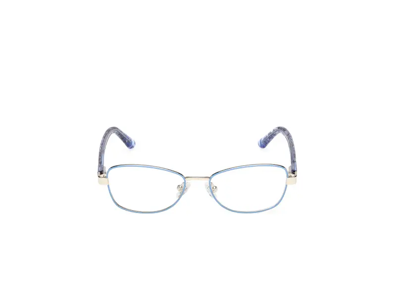 Unisex GU50266 085 Montature da vista Metallo Blu Squadrata Normale miniatura 2