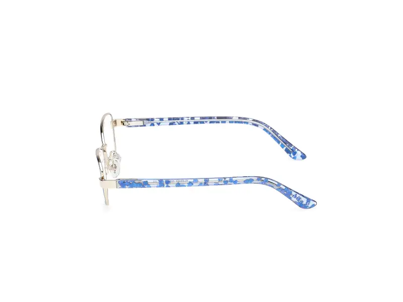 Unisex GU50266 085 Montature da vista Metallo Blu Squadrata Normale miniatura 3