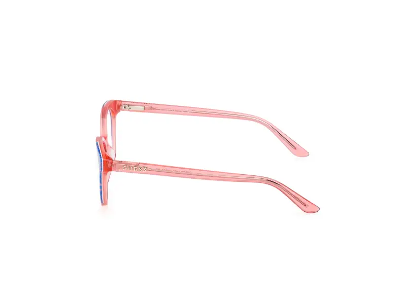 Unisex GU50267 074 Montature da vista Acetato Rosa Rotonda Normale miniatura 3