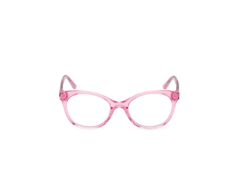 Unisex GU50267 075 Montature da vista Acetato Fucsia Rotonda Normale miniatura 2