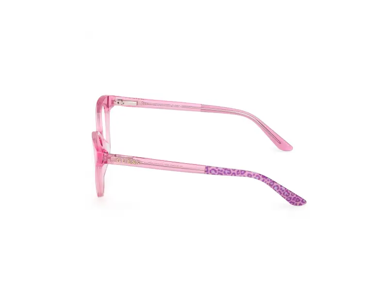 Unisex GU50267 075 Montature da vista Acetato Fucsia Rotonda Normale miniatura 3