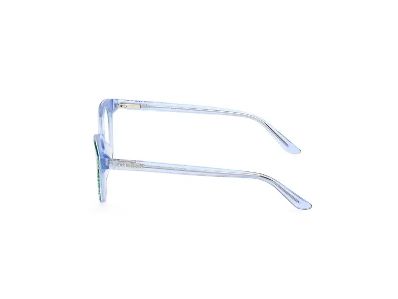 Unisex GU50267 092 Montature da vista Acetato Blu Rotonda Normale miniatura 3