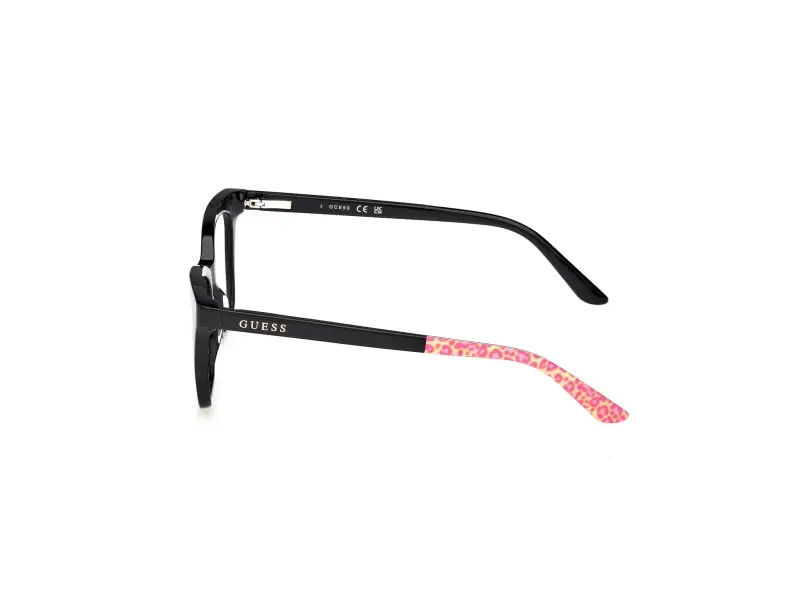 Unisex GU50268 001 Montature da vista Acetato Nero Squadrata Normale miniatura 3