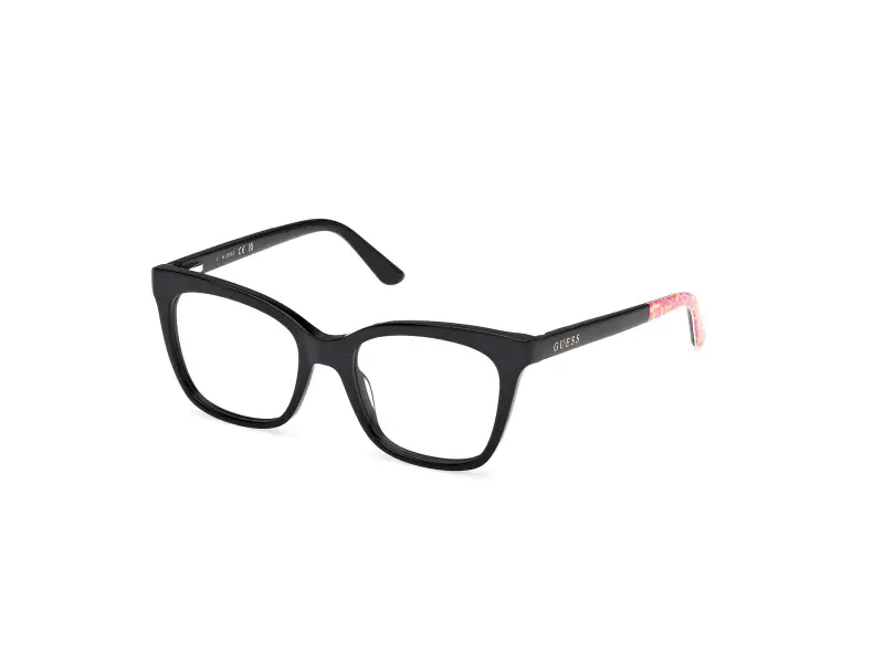 Unisex GU50268 001 Montature da vista Acetato Nero Squadrata Normale
