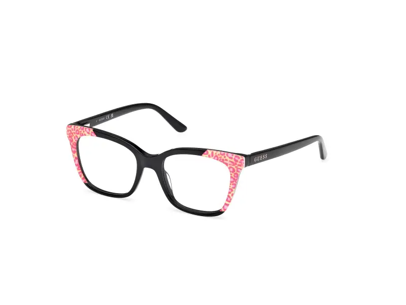 Unisex GU50268 005 Montature da vista Acetato Nero Squadrata Normale