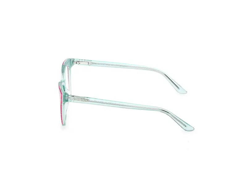 Unisex GU50268 089 Montature da vista Acetato Turchese Squadrata Normale miniatura 3