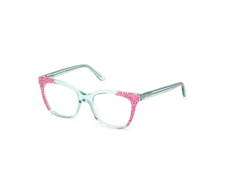 Unisex GU50268 089 Montature da vista Acetato Turchese Squadrata Normale