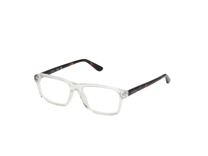 Unisex GU50269 026 Montature da vista Acetato Trasparente Squadrata Normale