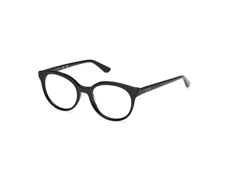 Unisex GU50270 001 Montature da vista Acetato Nero Rotonda Normale