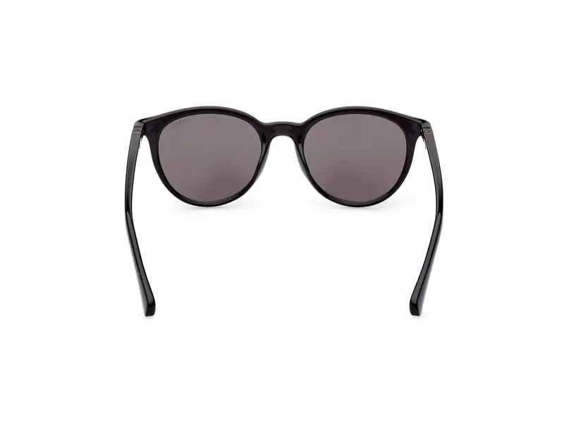 Guess Unisex GU5216 01A Occhiali da sole Iniettato Nero Fumo Rotonda Normale miniatura 3