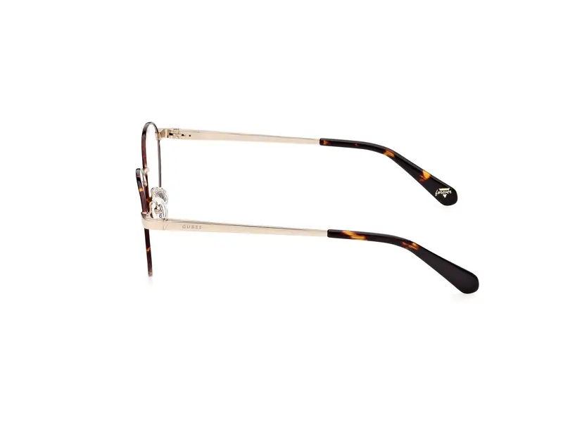 Guess Unisex GU5221 052 Montature da vista Metallo Havana Rotonda Normale miniatura 2