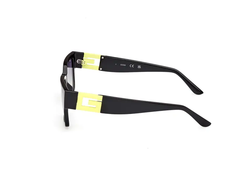 Guess Unisex GU7916 41B Occhiali da sole Iniettato Giallo Grigio Squadrata Normale Sfumato miniatura 3