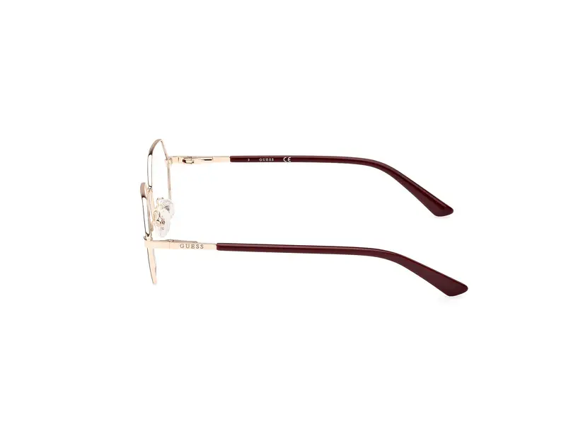 Guess Unisex GU8275 032 Montature da vista Alluminio Oro Geometrica Normale miniatura 2