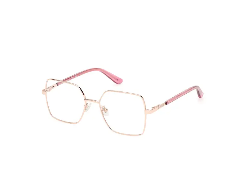 Guess Unisex GU8288 028 Montature da vista Metallo Oro  Squadrata Normale