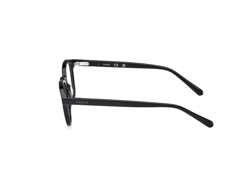 Guess Unisex GU8290 001 Montature da vista Acetato Nero Rotonda Normale miniatura 2