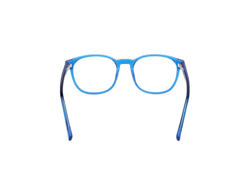 Guess Unisex GU8290 090 Montature da vista Acetato Blu Rotonda Normale miniatura 3