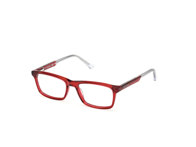 Unisex GU9206 068 Montature da vista Acetato Rosso Squadrata Normale