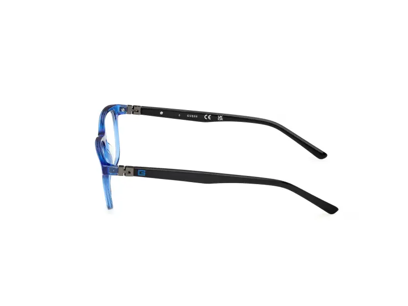 Unisex GU9228 090 Montature da vista Acetato Blu Squadrata Normale miniatura 3