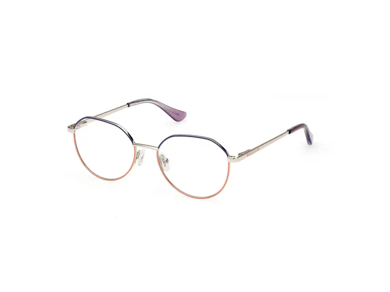 Guess Unisex GU9232 083 Montature da vista Metallo Viola  Rotonda Normale