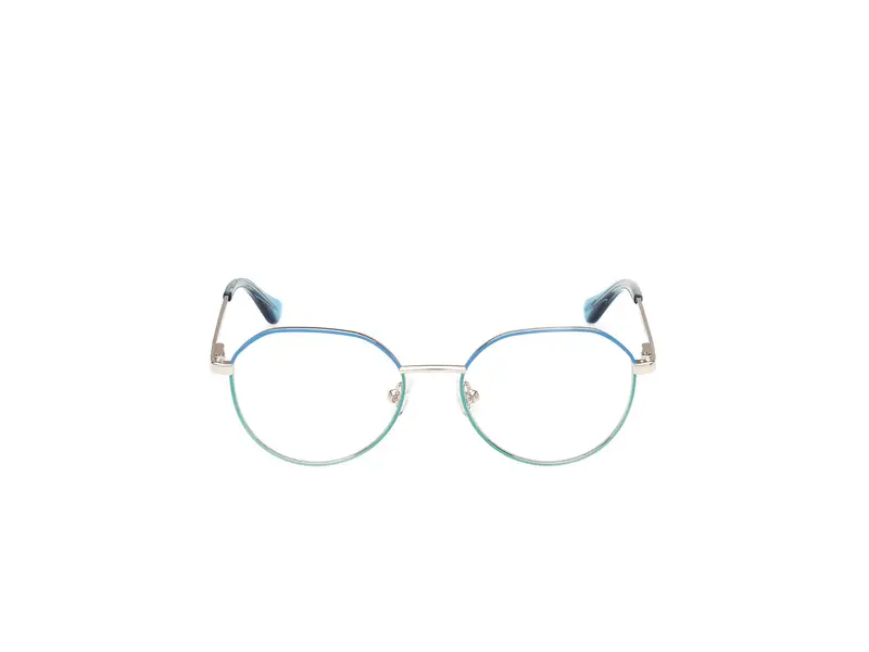 Guess Unisex GU9232 092 Montature da vista Metallo Blu Rotonda Normale miniatura 2