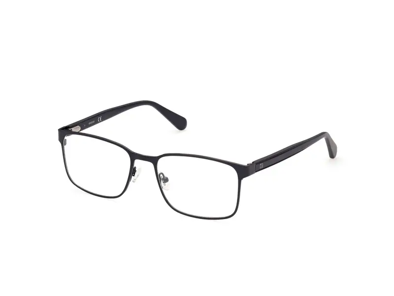 Guess Uomo GU50045 002 Montature da vista Metallo Nero  Squadrata Normale