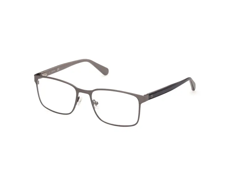 Guess Uomo GU50045 006 Montature da vista Metallo Grigio  Squadrata Normale