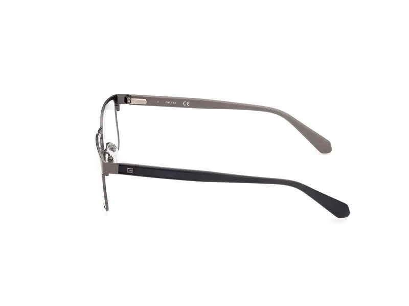 Guess Uomo GU50045 006 Montature da vista Metallo Grigio Squadrata Normale miniatura 2