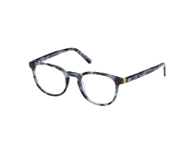 Guess Uomo GU50069 092 Montature da vista Acetato Blu Squadrata Normale