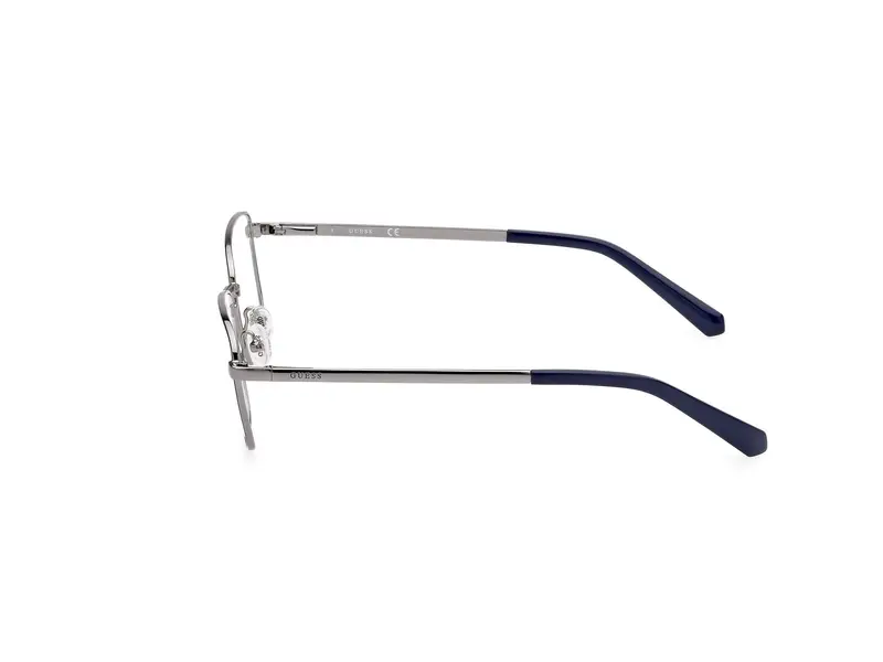 Guess Uomo GU50074 092 Montature da vista Metallo Blu Squadrata Normale miniatura 2