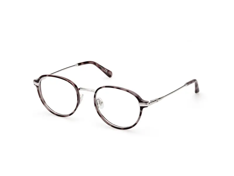 Guess Uomo GU50079 020 Montature da vista Iniettato Grigio Rotonda Normale