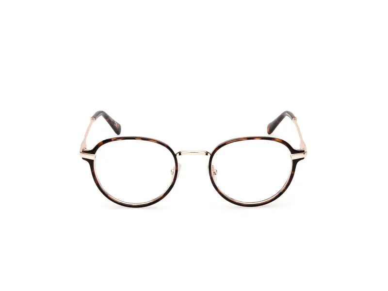 Guess Uomo GU50079 052 Montature da vista Iniettato Havana Rotonda Normale miniatura 2