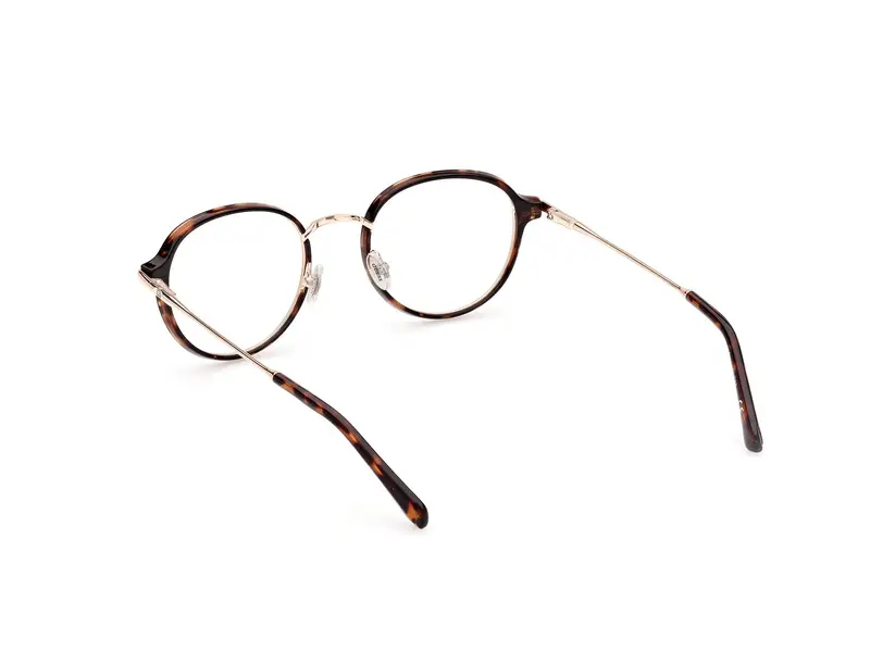 Guess Uomo GU50079 052 Montature da vista Iniettato Havana Rotonda Normale miniatura 3