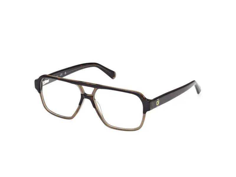 Guess Uomo GU50093 056 Montature da vista Acetato Havana Squadrata Normale