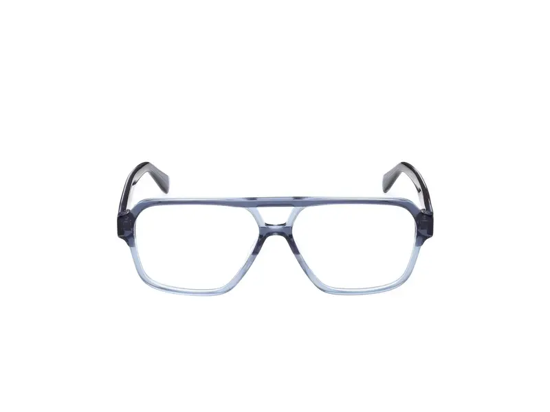 Guess Uomo GU50093 092 Montature da vista Acetato Blu Squadrata Normale miniatura 2