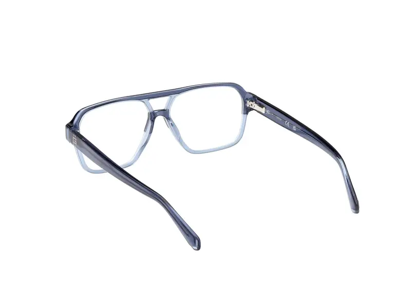 Guess Uomo GU50093 092 Montature da vista Acetato Blu Squadrata Normale miniatura 3