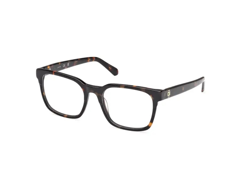 Uomo GU50094 052 Montature da vista Acetato Havana Squadrata Normale