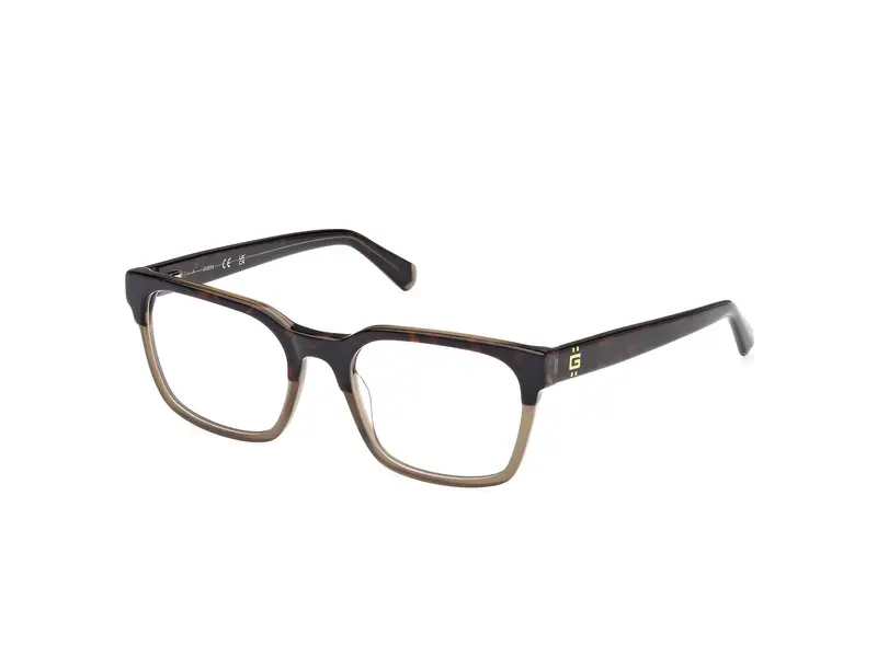 Guess Uomo GU50094 056 Montature da vista Acetato Havana  Squadrata Normale