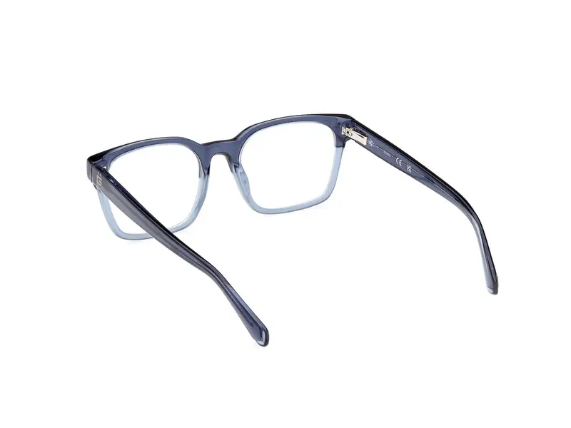 Guess Uomo GU50094 092 Montature da vista Acetato Blu Squadrata Normale miniatura 3