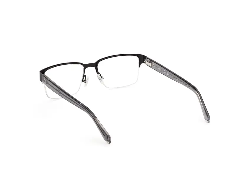 Guess Uomo GU50095 002 Montature da vista Metallo Nero Squadrata Normale miniatura 3