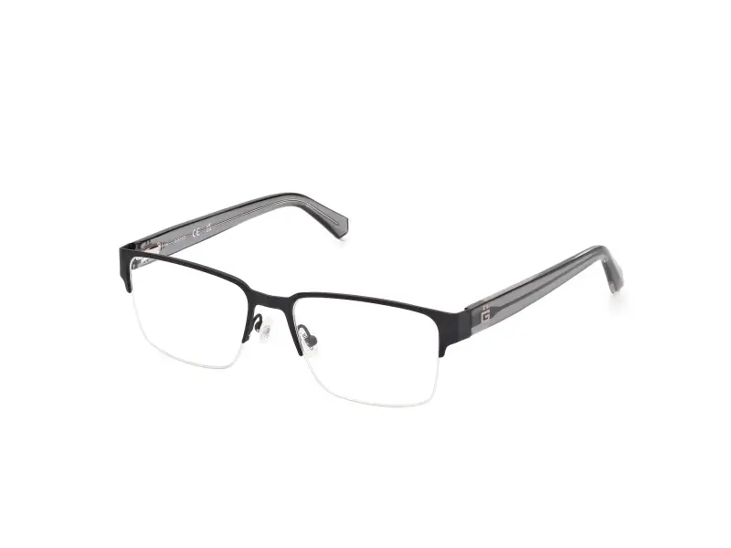 Uomo GU50095 002 Montature da vista Metallo Nero Squadrata Normale