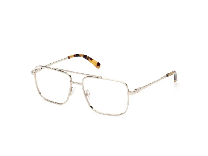 Guess Uomo GU50097 032 Montature da vista Metallo Oro Squadrata Normale