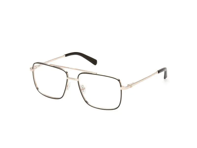 Guess Uomo GU50097 095 Montature da vista Metallo Verde Squadrata Normale