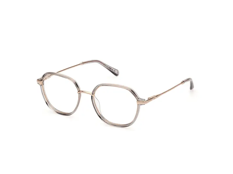 Guess Uomo GU50098 020 Montature da vista Iniettato Grigio Rotonda Normale
