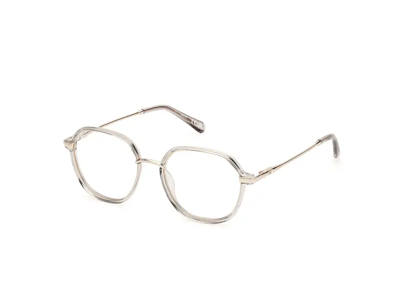 Guess Uomo GU50098 093 Montature da vista Iniettato Verde Rotonda Normale