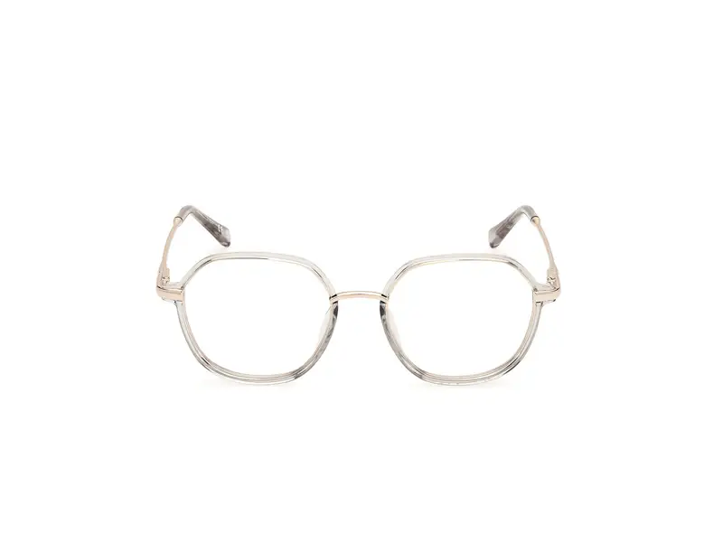 Guess Uomo GU50098 093 Montature da vista Iniettato Verde Rotonda Normale miniatura 2