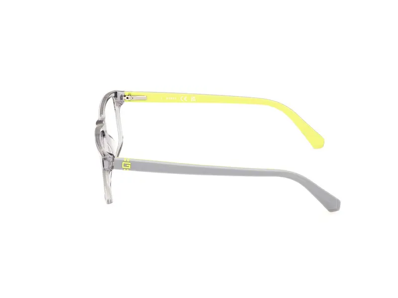 Guess Uomo GU50130 020 Montature da vista Acetato Grigio Squadrata Normale miniatura 2