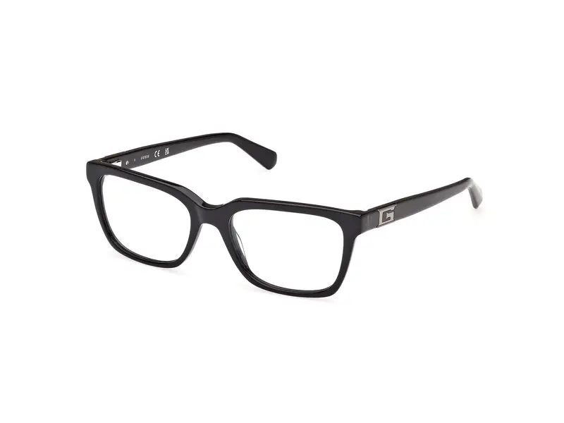 Guess Uomo GU50132 001 Montature da vista Acetato Nero  Squadrata Normale